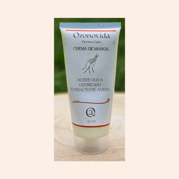 Crema de Manos con Aceite de oliva ozonizado y extracto de avena