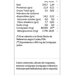 Alternative view of Cordyceps militaris 400mg